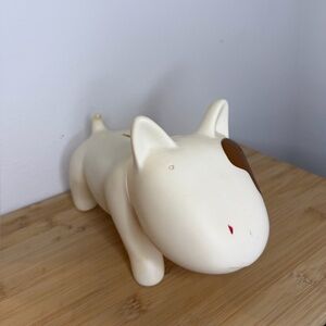 Tapas "Doggy Doggy" Bull Terrier Vintage 2002 9", money box